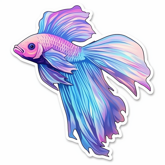 Bettas Fish Vinyl Decal Sticker for Car, Laptop, Tumbler and more # 0010392