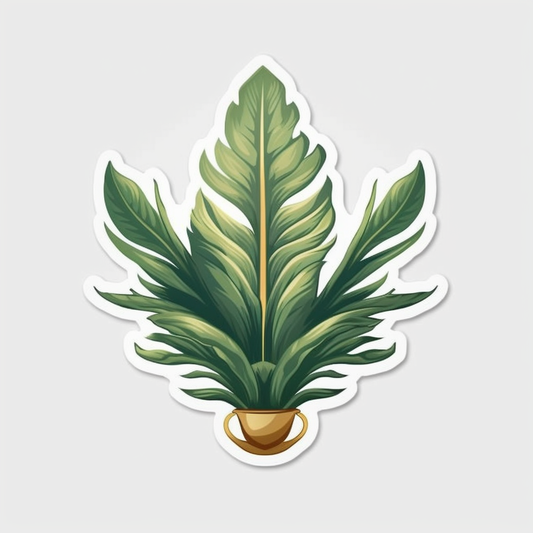 Bird's Nest Fern Plant Vinyl Decal Sticker for Car, Laptop, Tumbler and more # 0010371