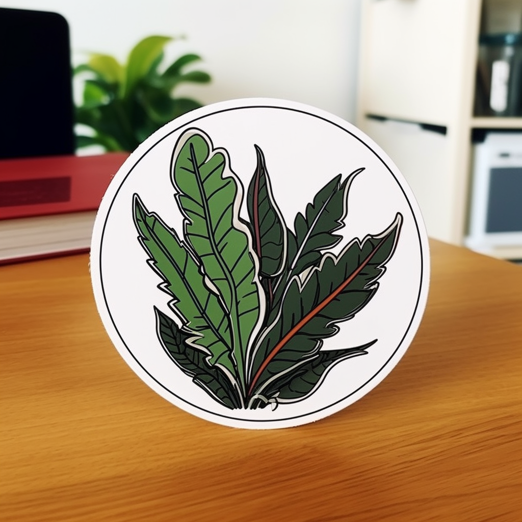 Bird's Nest Fern Plant Vinyl Decal Sticker for Car, Laptop, Tumbler and more # 0010436
