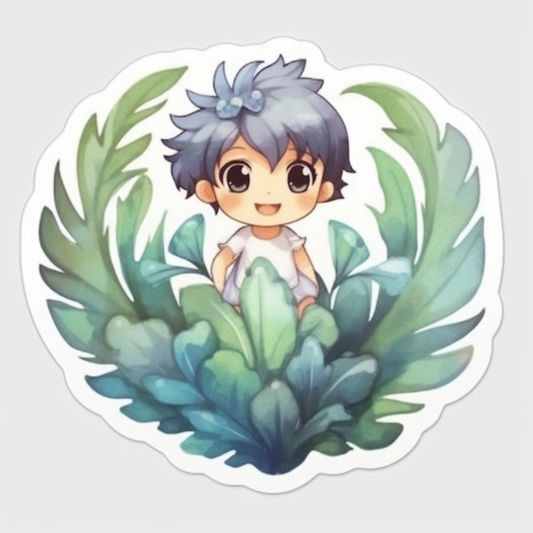 Bird's Nest Fern Plant Vinyl Decal Sticker for Car, Laptop, Tumbler and more # 0010429