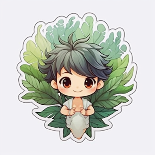 Bird's Nest Fern Plant Vinyl Decal Sticker for Car, Laptop, Tumbler and more # 0010459