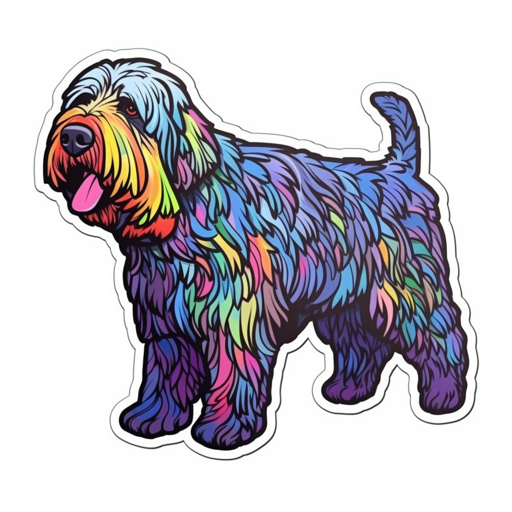 Black Russian Terrier Dog Vinyl Decal Sticker for Car, Laptop, Tumbler and more # 0010500