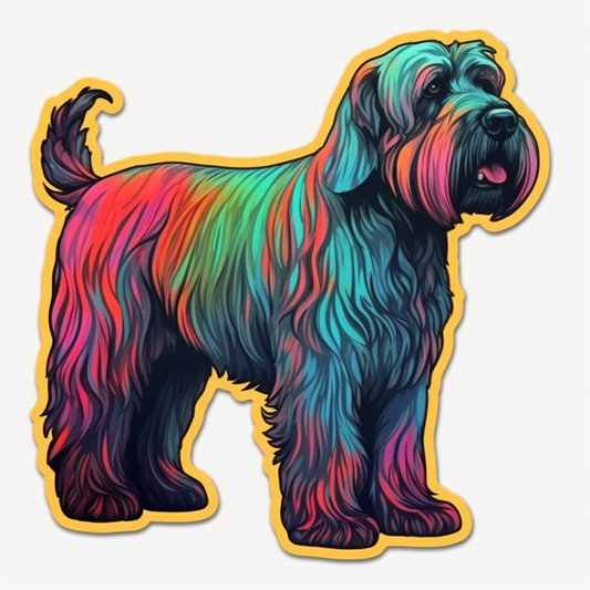 Black Russian Terrier Dog Vinyl Decal Sticker for Car, Laptop, Tumbler and more # 0010569