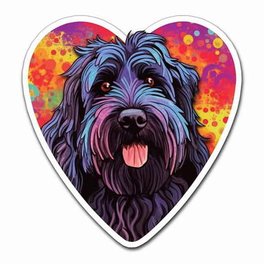 Black Russian Terrier Dog Vinyl Decal Sticker for Car, Laptop, Tumbler and more # 0010540