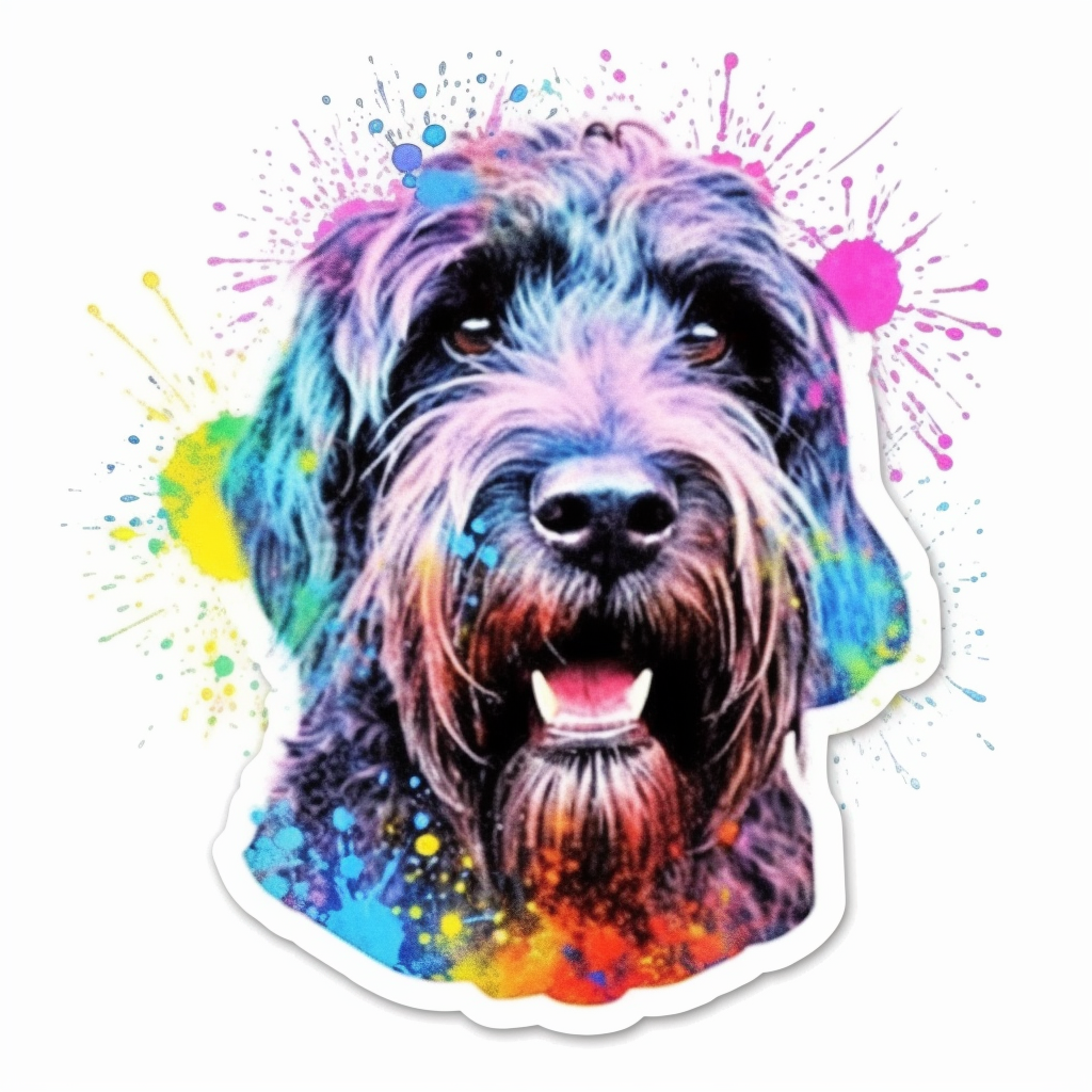 Black Russian Terrier Dog Vinyl Decal Sticker for Car, Laptop, Tumbler and more # 0010619
