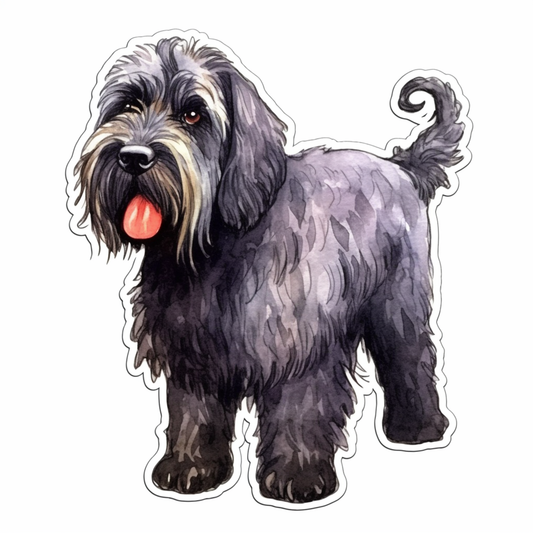 Black Russian Terrier Dog Vinyl Decal Sticker for Car, Laptop, Tumbler and more # 0010519