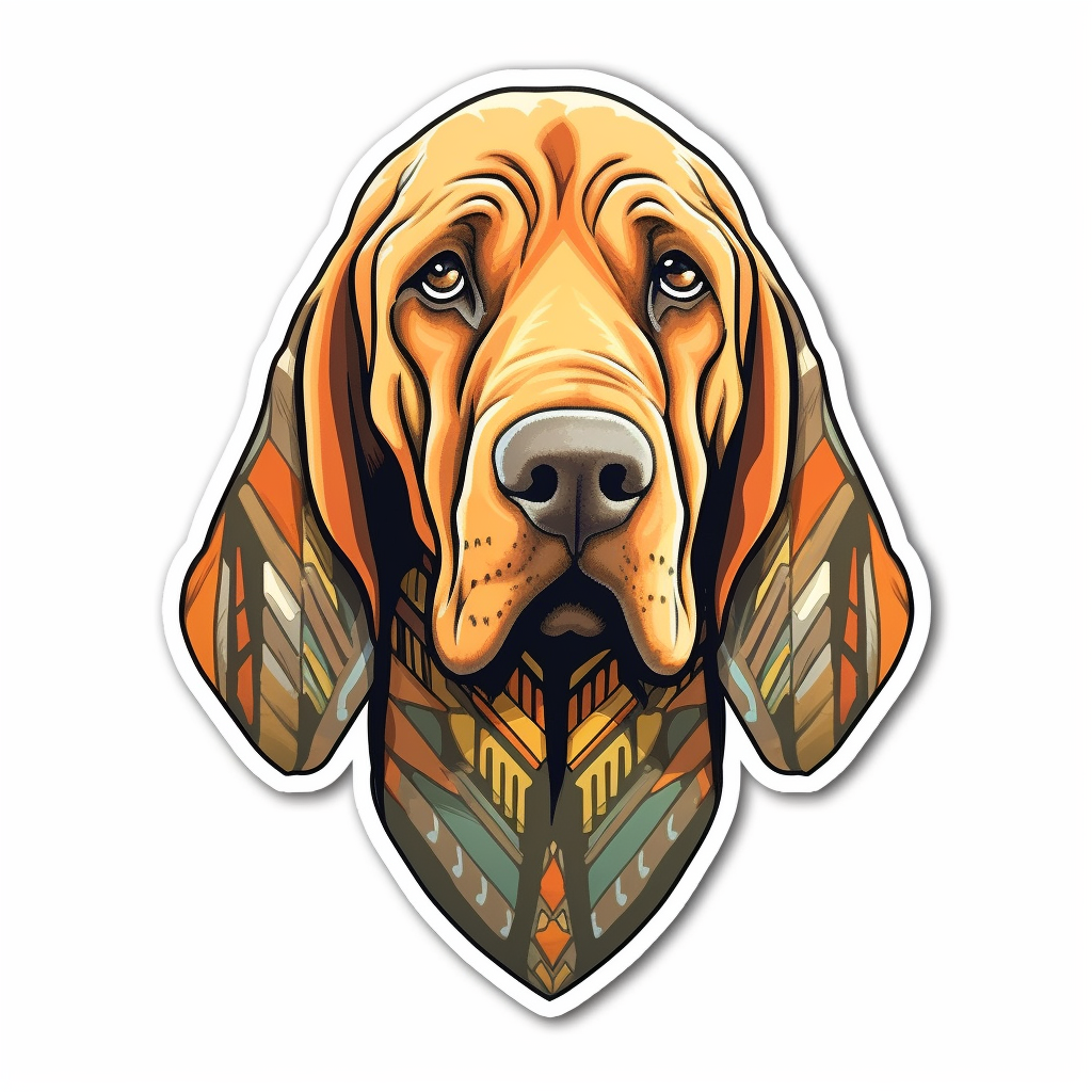 Bloodhound Dog Vinyl Decal Sticker for Car, Laptop, Tumbler and more # 0010576