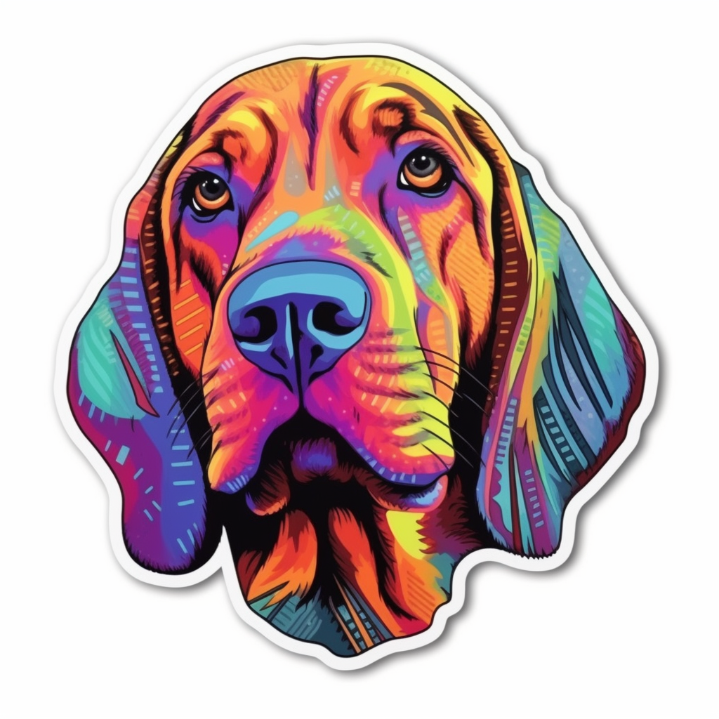 Bloodhound Dog Vinyl Decal Sticker for Car, Laptop, Tumbler and more # 0010518