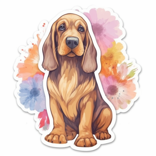 Bloodhound Dog Vinyl Decal Sticker for Car, Laptop, Tumbler and more # 0010523
