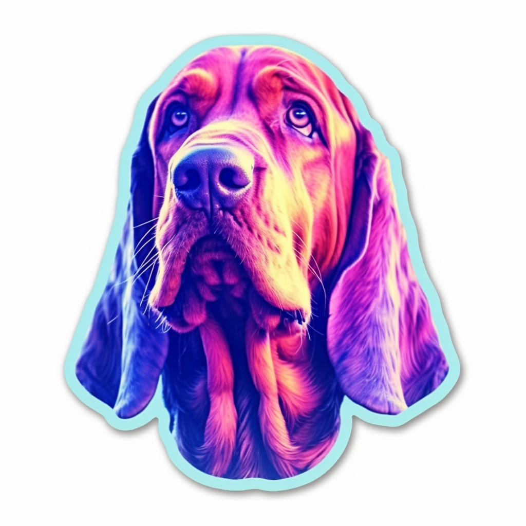 Bloodhound Dog Vinyl Decal Sticker for Car, Laptop, Tumbler and more # 0010559