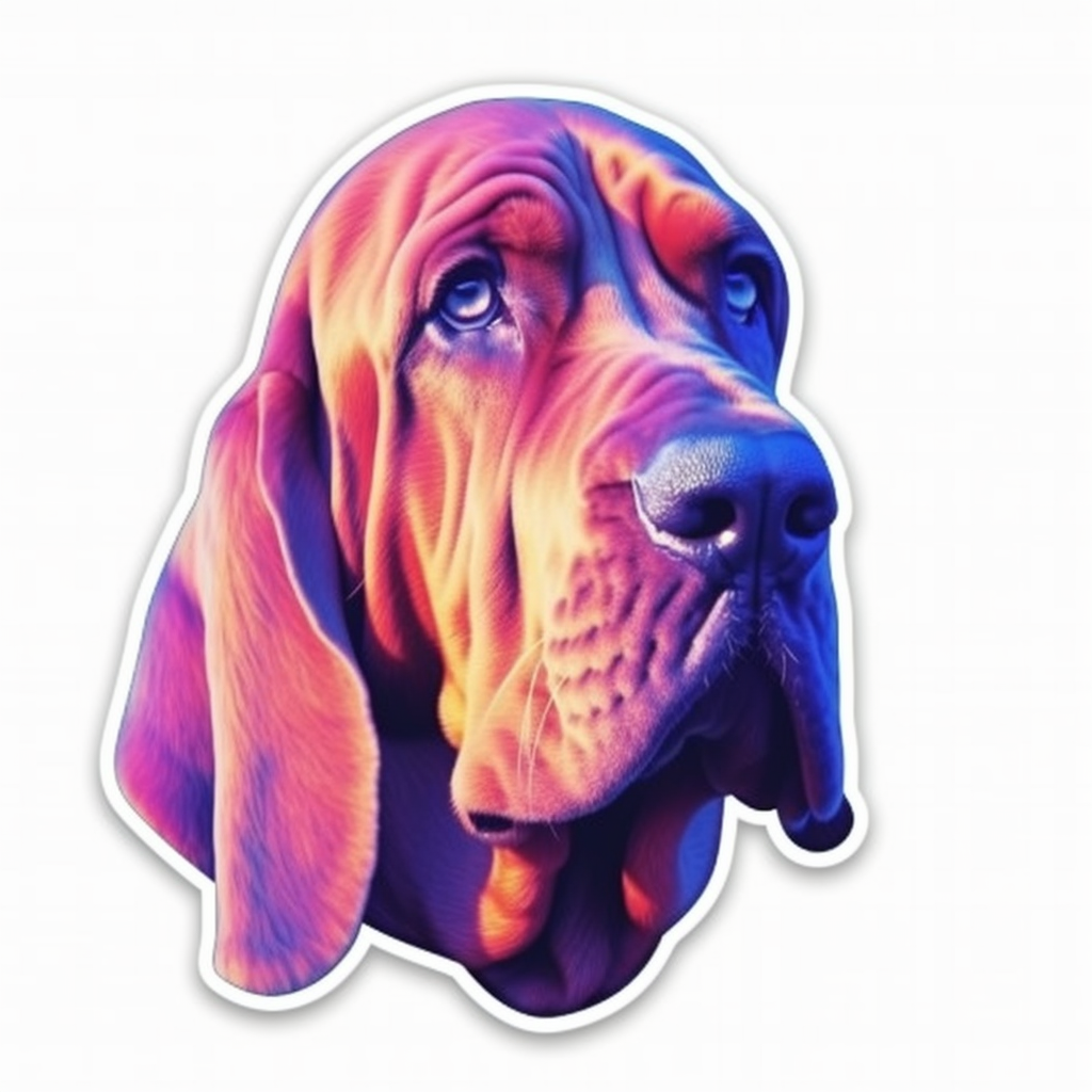 Bloodhound Dog Vinyl Decal Sticker for Car, Laptop, Tumbler and more # 0010587
