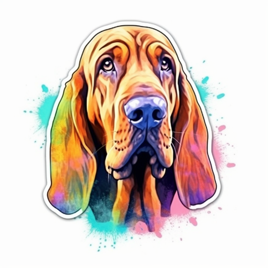 Bloodhound Dog Vinyl Decal Sticker for Car, Laptop, Tumbler and more # 0010604