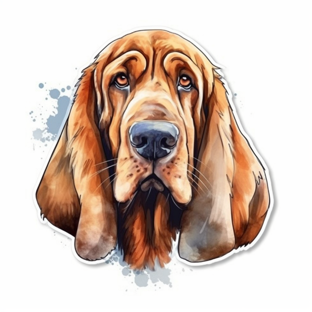 Bloodhound Dog Vinyl Decal Sticker for Car, Laptop, Tumbler and more # 0010534
