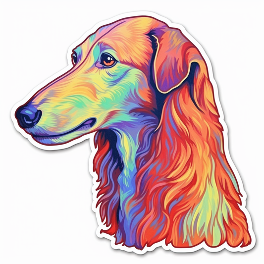 Borzoi Dog Vinyl Decal Sticker for Car, Laptop, Tumbler and more # 0010617