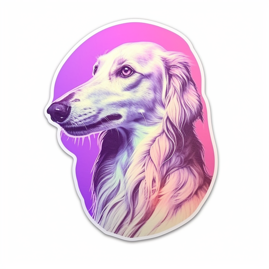 Borzoi Dog Vinyl Decal Sticker for Car, Laptop, Tumbler and more # 0010624