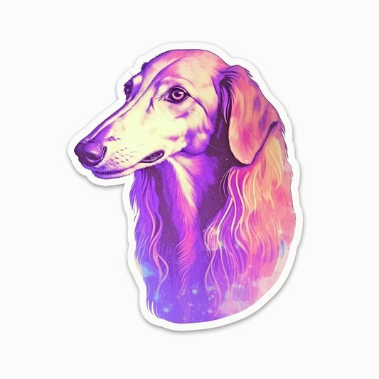 Borzoi Dog Vinyl Decal Sticker for Car, Laptop, Tumbler and more # 0010547