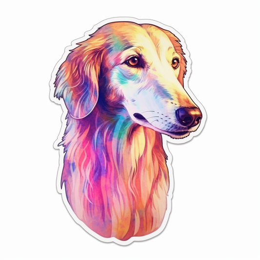 Borzoi Dog Vinyl Decal Sticker for Car, Laptop, Tumbler and more # 0010527