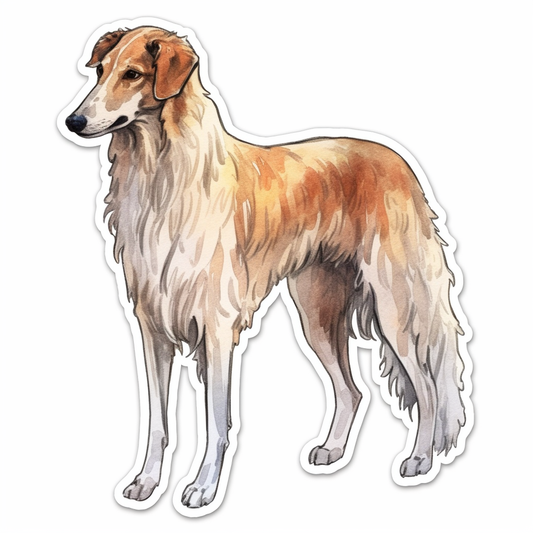 Borzoi Dog Vinyl Decal Sticker for Car, Laptop, Tumbler and more # 0010503