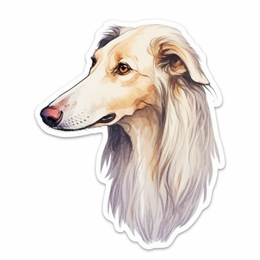 Borzoi Dog Vinyl Decal Sticker for Car, Laptop, Tumbler and more # 0010492