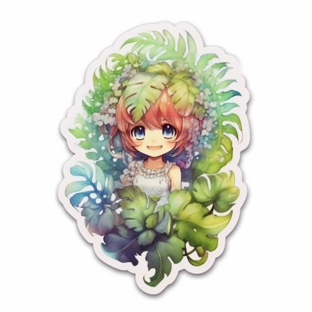 Boston Fern Plant Vinyl Decal Sticker for Car, Laptop, Tumbler and more # 0010557