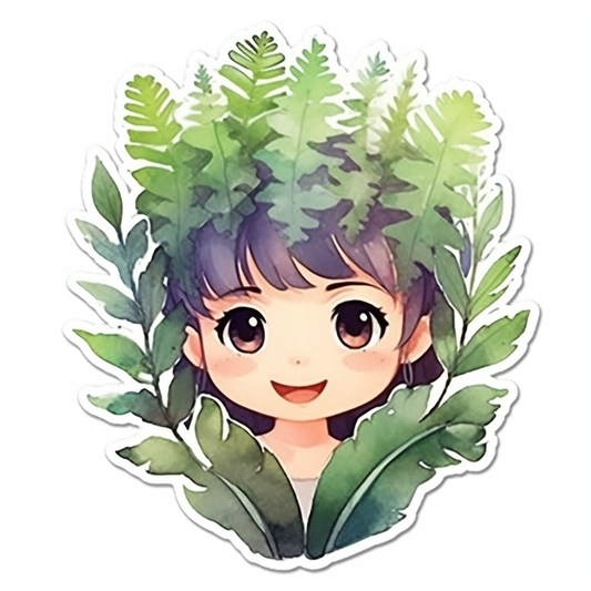 Boston Fern Plant Vinyl Decal Sticker for Car, Laptop, Tumbler and more # 0010542