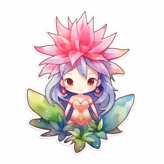 Bromeliad Plant Vinyl Decal Sticker for Car, Laptop, Tumbler and more # 0010591