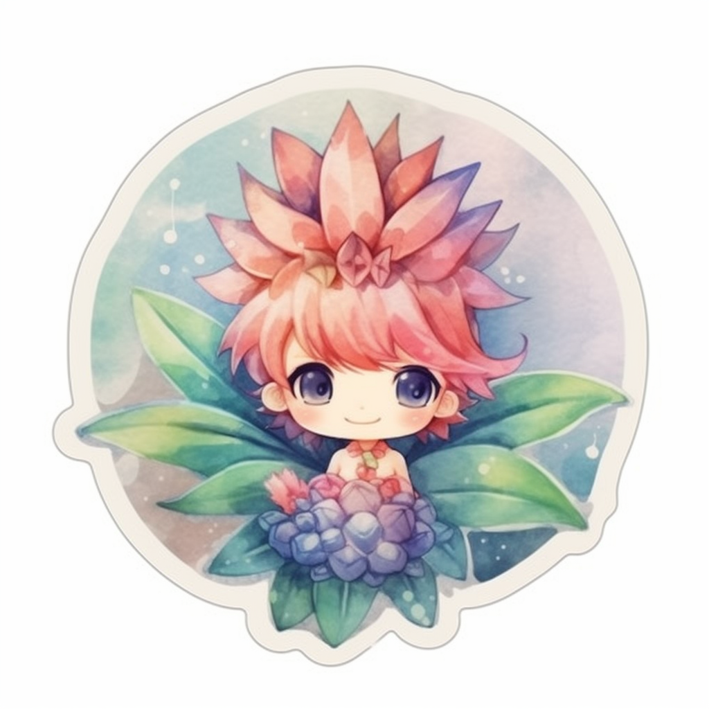 Bromeliad Plant Vinyl Decal Sticker for Car, Laptop, Tumbler and more # 0010496