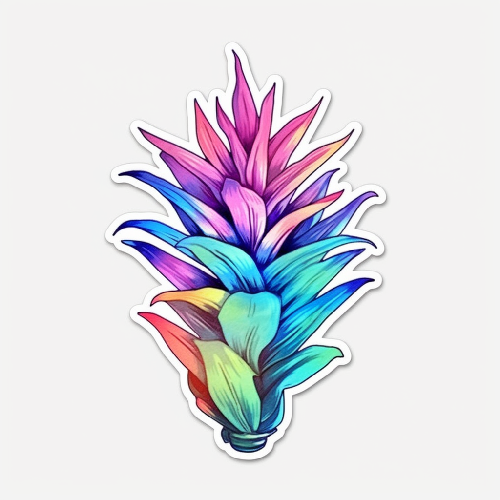 Bromeliad Plant Vinyl Decal Sticker for Car, Laptop, Tumbler and more # 0010549
