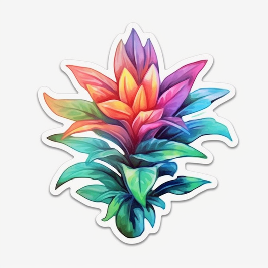 Bromeliad Plant Vinyl Decal Sticker for Car, Laptop, Tumbler and more # 0010515