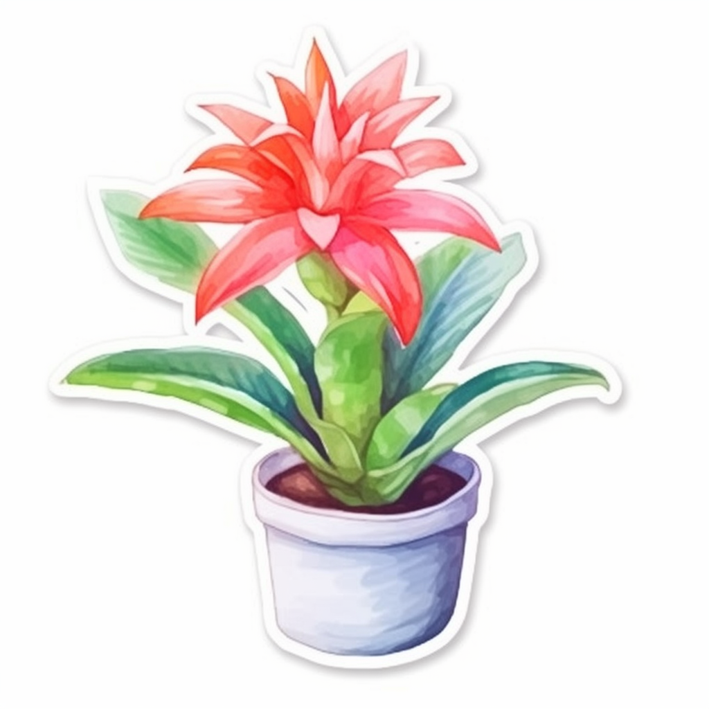Bromeliad Plant Vinyl Decal Sticker for Car, Laptop, Tumbler and more # 0010525