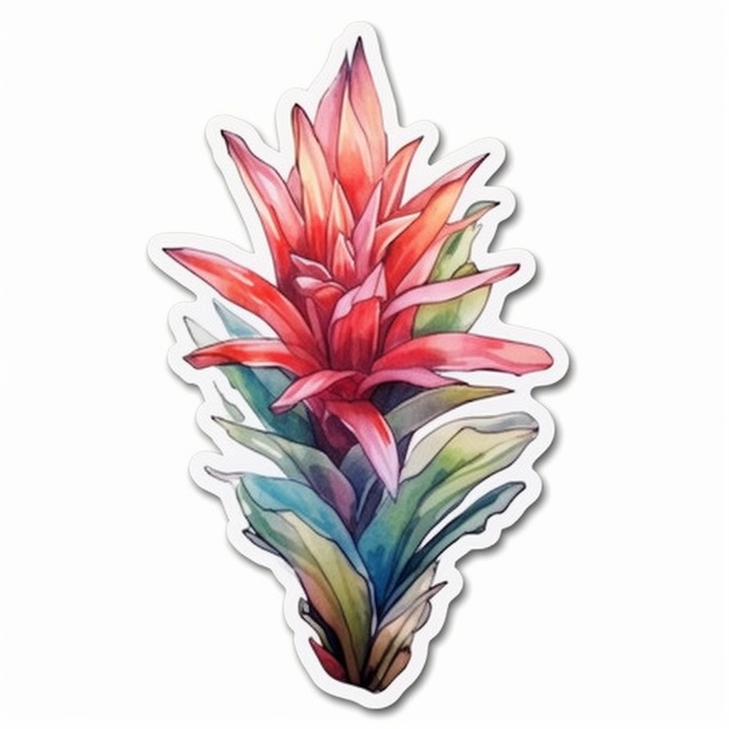 Bromeliad Plant Vinyl Decal Sticker for Car, Laptop, Tumbler and more # 0010526