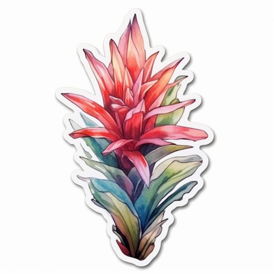 Bromeliad Plant Vinyl Decal Sticker for Car, Laptop, Tumbler and more # 0010526