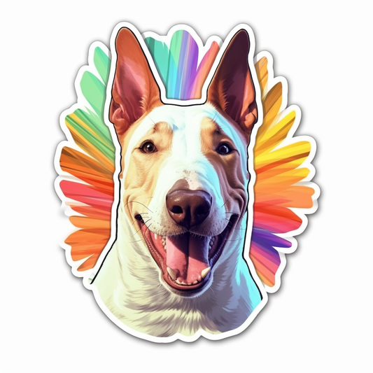 Bull Terrier Dog Vinyl Decal Sticker for Car, Laptop, Tumbler and more # 0010626