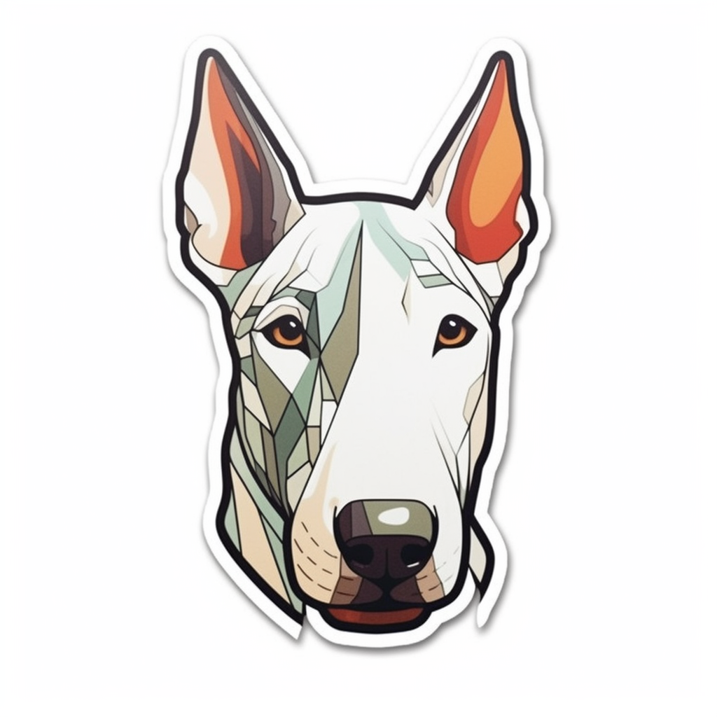 Bull Terrier Dog Vinyl Decal Sticker for Car, Laptop, Tumbler and more # 0010551