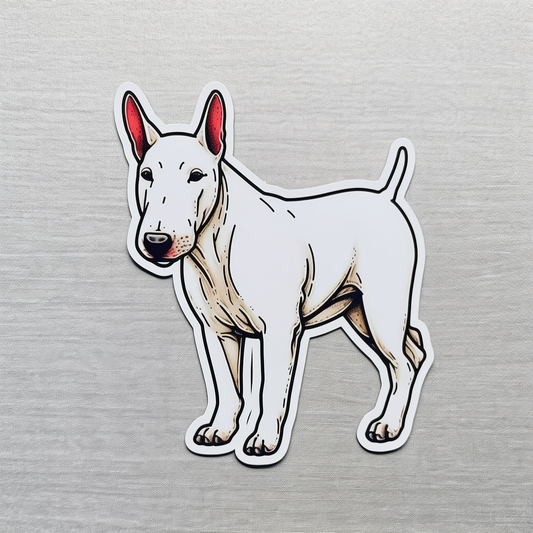 Bull Terrier Dog Vinyl Decal Sticker for Car, Laptop, Tumbler and more # 0010639
