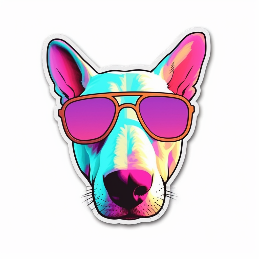Bull Terrier Dog Vinyl Decal Sticker for Car, Laptop, Tumbler and more # 0010507