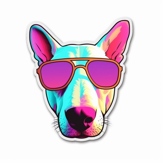 Bull Terrier Dog Vinyl Decal Sticker for Car, Laptop, Tumbler and more # 0010507