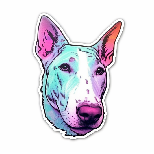 Bull Terrier Dog Vinyl Decal Sticker for Car, Laptop, Tumbler and more # 0010511