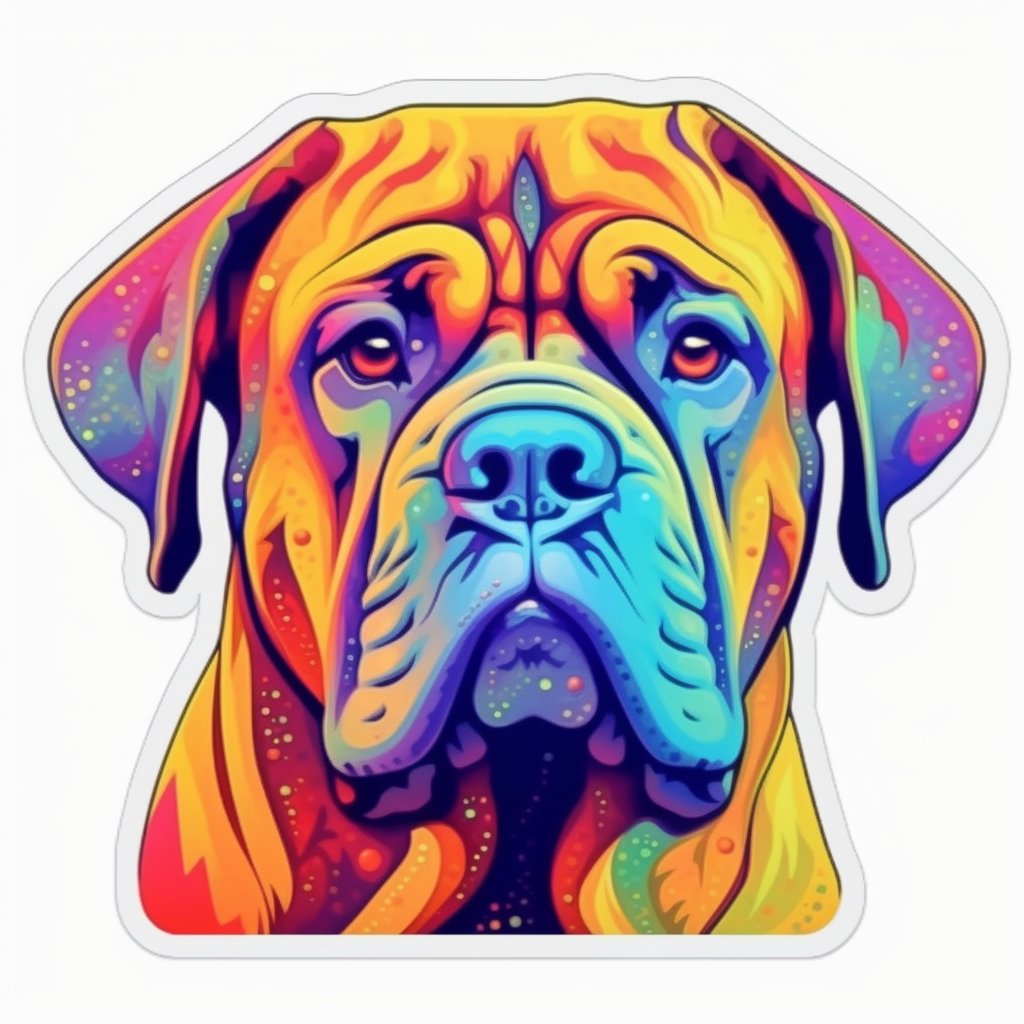 Bullmastiff Dog Vinyl Decal Sticker for Car, Laptop, Tumbler and more # 0010655