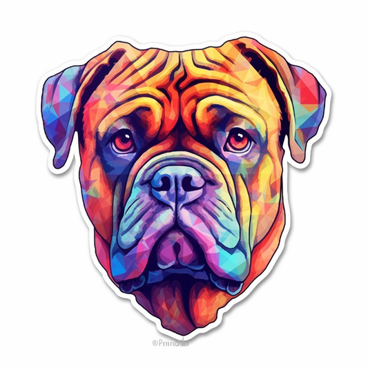 Bullmastiff Dog Vinyl Decal Sticker for Car, Laptop, Tumbler and more # 0010579