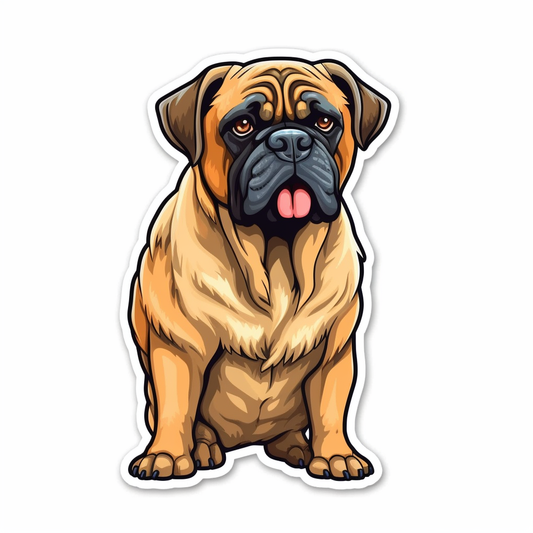 Bullmastiff Dog Vinyl Decal Sticker for Car, Laptop, Tumbler and more # 0010552