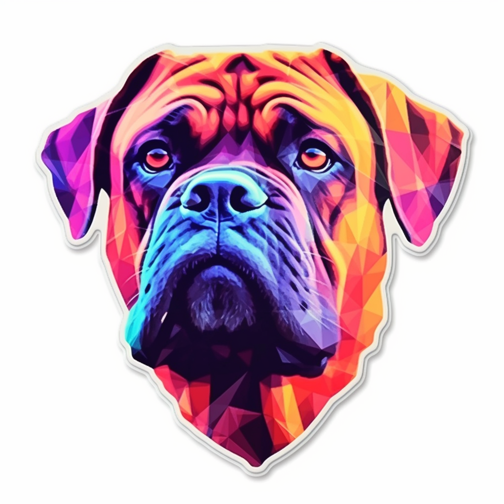 Bullmastiff Dog Vinyl Decal Sticker for Car, Laptop, Tumbler and more # 0010593