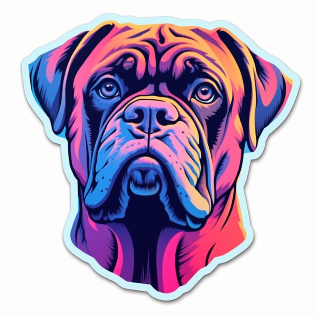 Bullmastiff Dog Vinyl Decal Sticker for Car, Laptop, Tumbler and more # 0010606