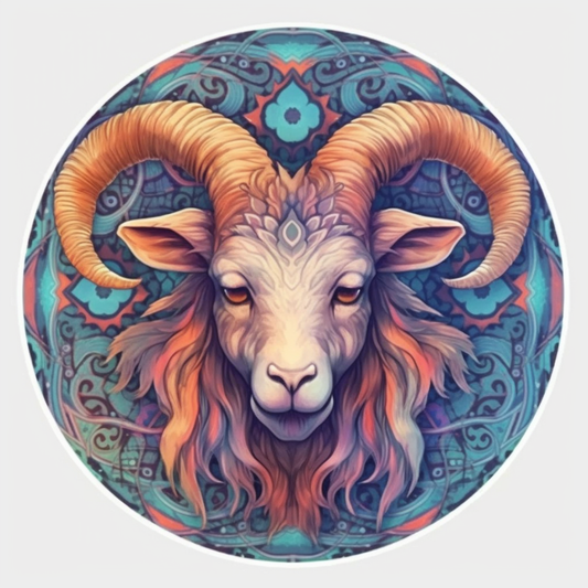 Capricorn goat symbol Vinyl Decal Sticker for Car, Laptop, Tumbler and more # 0010722
