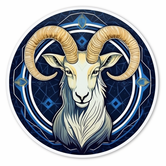 Capricorn goat symbol Vinyl Decal Sticker for Car, Laptop, Tumbler and more # 0010736