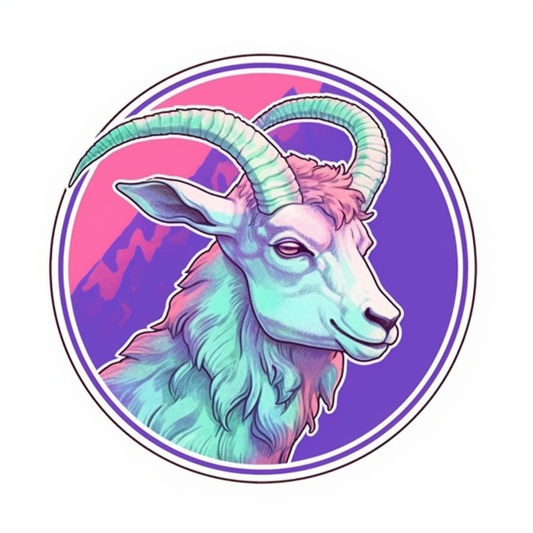 Capricorn goat symbol Vinyl Decal Sticker for Car, Laptop, Tumbler and more # 0010697