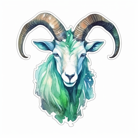 Capricorn goat symbol Vinyl Decal Sticker for Car, Laptop, Tumbler and more # 0010723