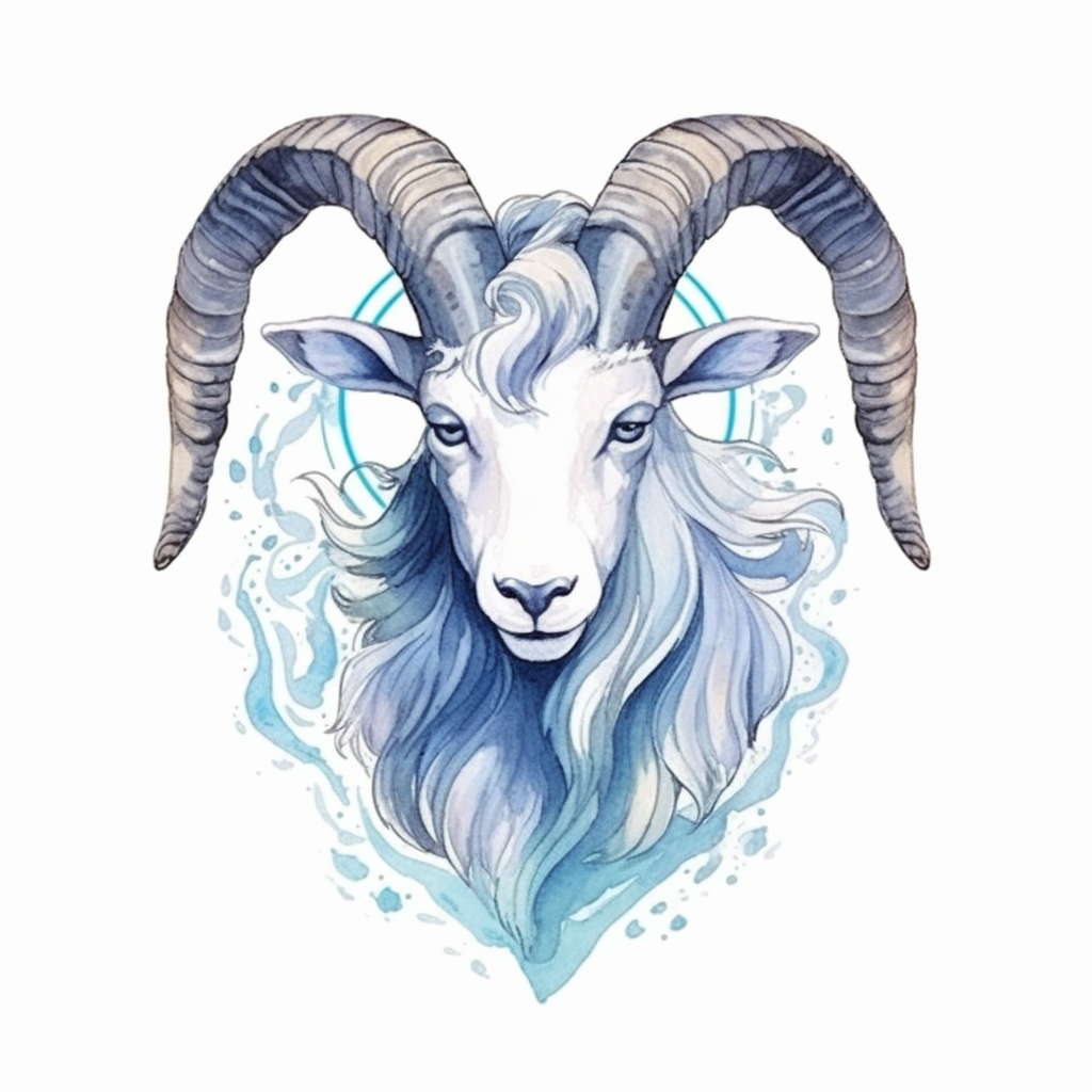 Capricorn goat symbol Vinyl Decal Sticker for Car, Laptop, Tumbler and more # 0010646