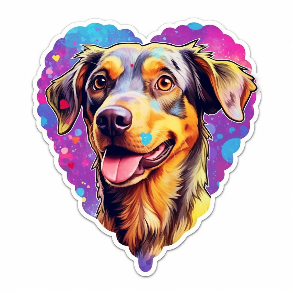 Catahoula Leopard Dog Vinyl Decal Sticker for Car, Laptop, Tumbler and more # 0010705