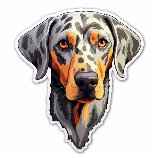 Catahoula Leopard Dog Vinyl Decal Sticker for Car, Laptop, Tumbler and more # 0010675